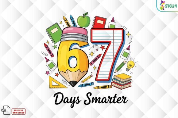 67 Days Smarter School Supplies PNG: The Ultimate Digital Solution for Classroom Milestones
