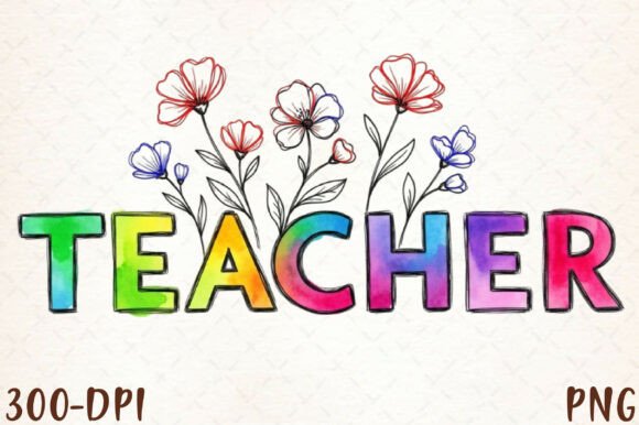 Designing with Floral Teacher PNG and Minimal Teacher PNG for Creative Projects