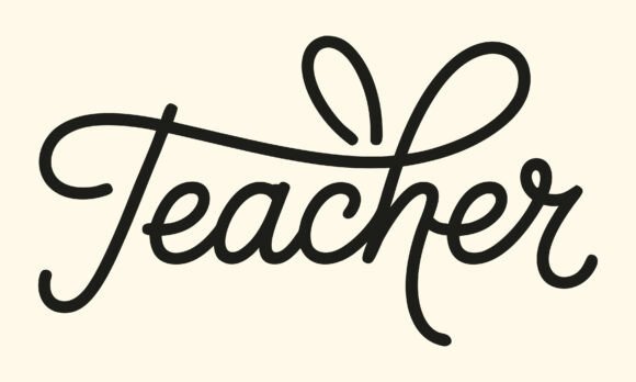 Handwritten Teacher Quote PNG: Creative Classroom Designs