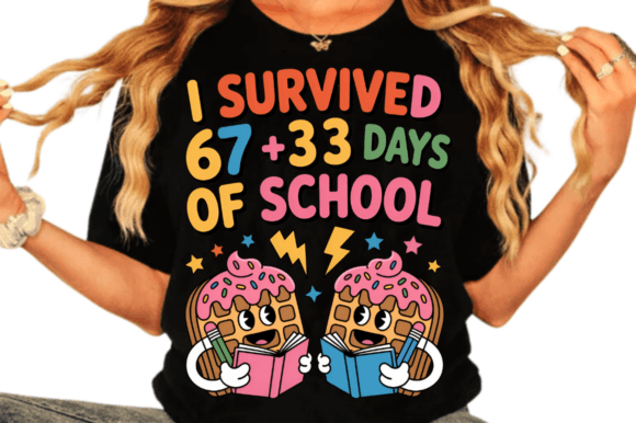 I Survived 67 PNG, 100 Days of School PNG
