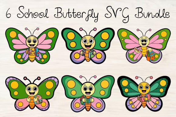 School Butterfly SVG Bundle: A Vibrant Design Asset