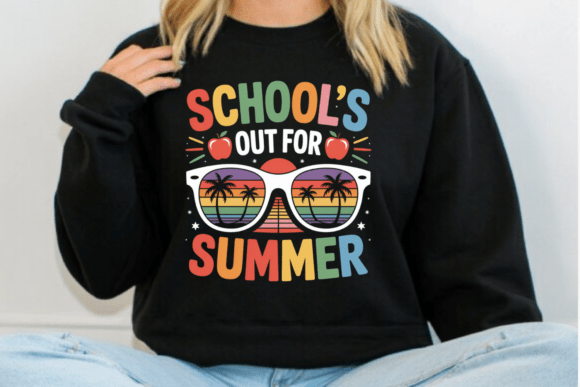 School's Out for Summer Retro PNG